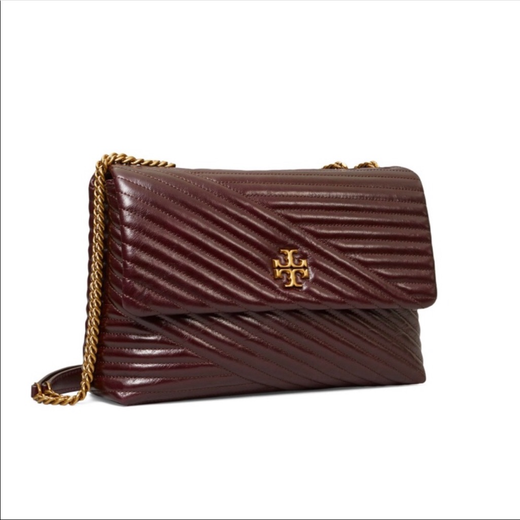Tory Burch Glazed Fig Kira Chevron Shoulder Bag